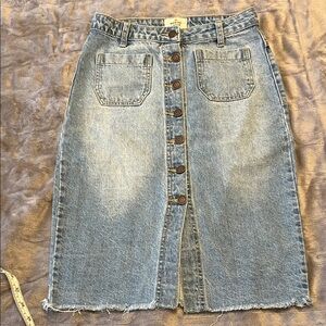 Marine Layer Blue Denim Pencil Skirt size 4
